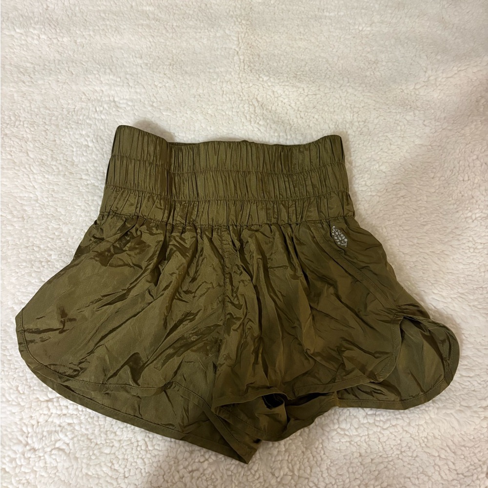 Free People Olive Green Women's Shorts